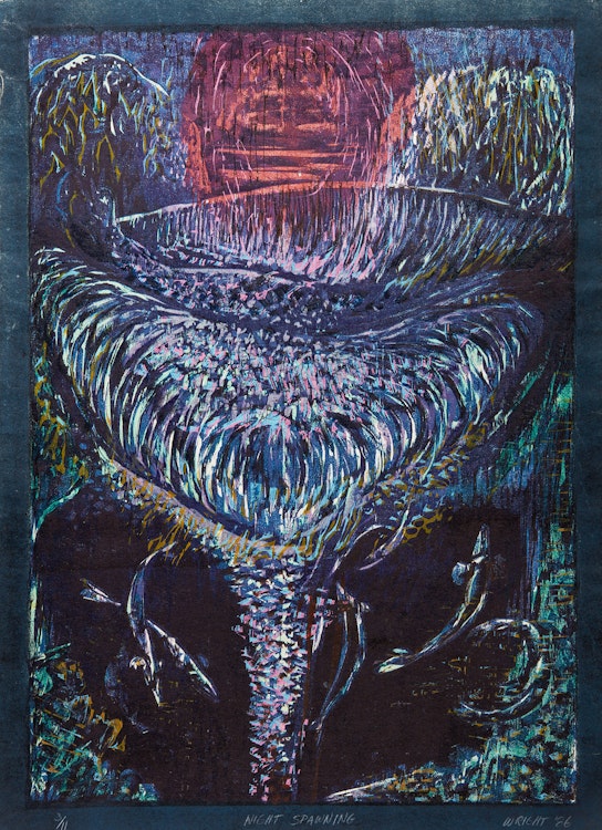 Artwork by Don Wright,  Night Spawning 