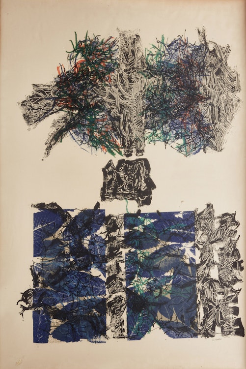 Artwork by Jean Paul Riopelle, Feuilles VI
