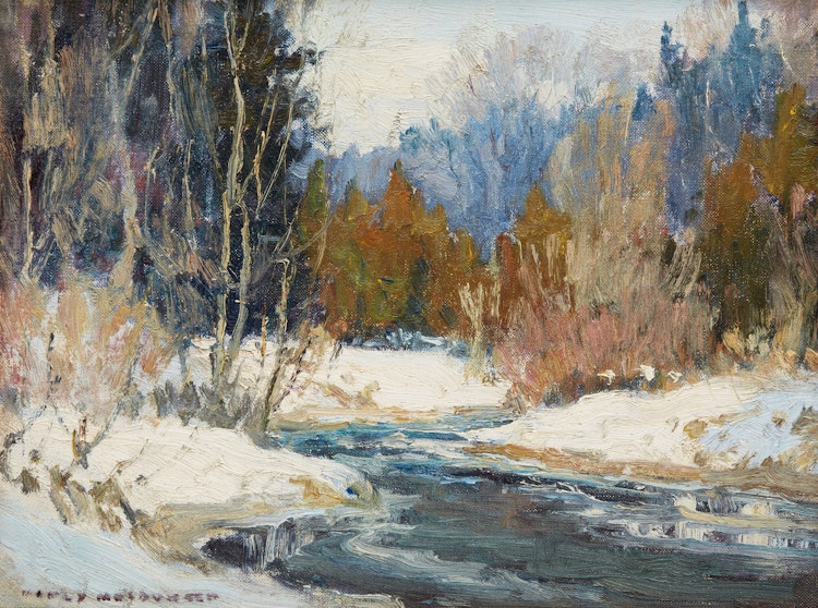 Artwork by Manly Edward MacDonald,  Winter Creek Study