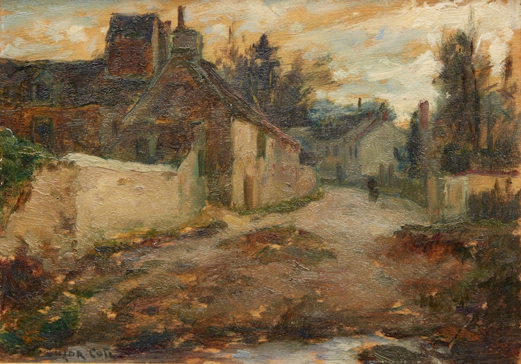 Artwork by Marc-Aurèle de Foy Suzor-Coté,  Rue de village en France