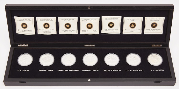 Artwork by Royal Canadian Mint , Fine Silver Group of Seven 7-Coin Set