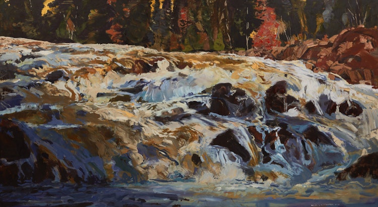 Artwork by David T. Alexander,  Falls North of Sudbury