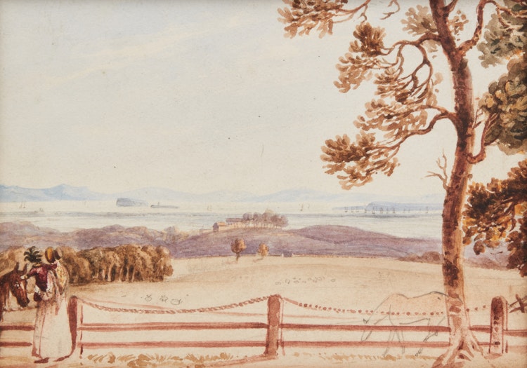 Artwork by William Henry Barnard,  From the Grounds at Ruparre