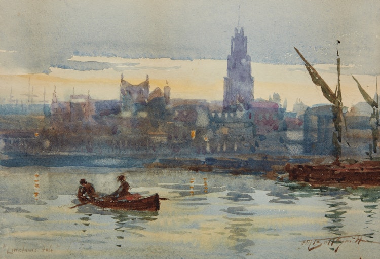 Artwork by Frederic Marlett Bell-Smith, Limehouse Hole