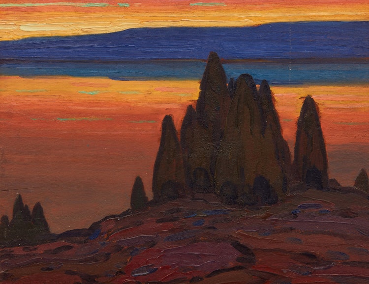 Artwork by Frederick Nicholas Loveroff, Peaceful Evening
