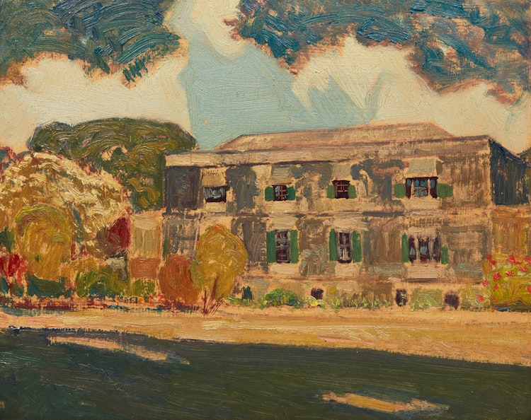 Artwork by James Edward Hervey MacDonald, Old House in Barbados
