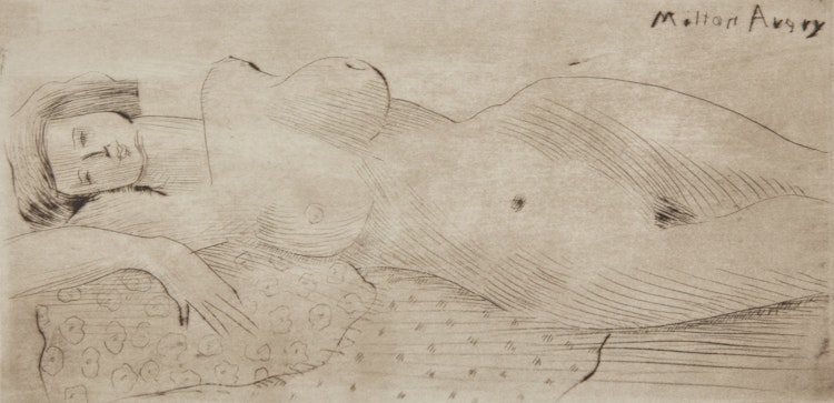Artwork by Milton Avery, Reclining Nude (Lunn 22)