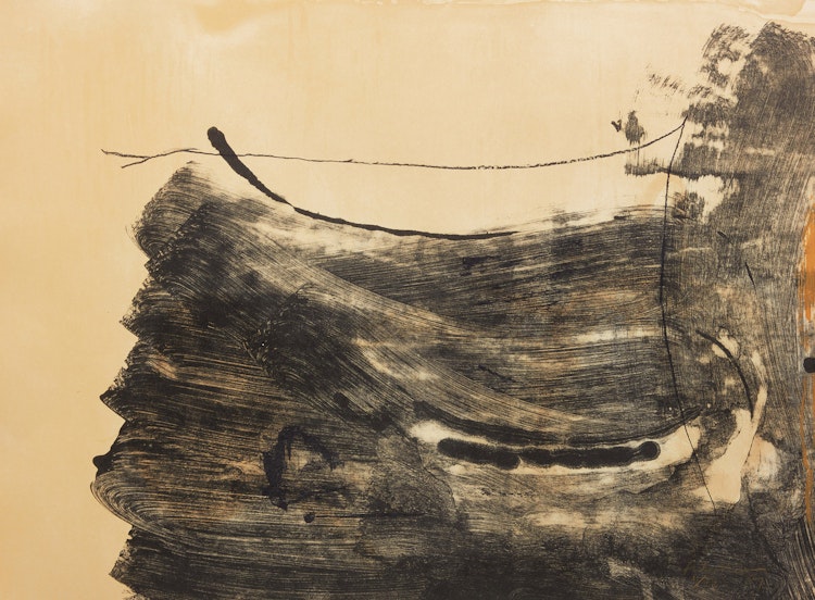 Artwork by Helen Frankenthaler, Ochre Dust (Harrison 133)