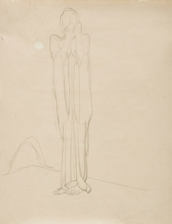 Artwork by Frederick Horsman Varley, Standing Figure