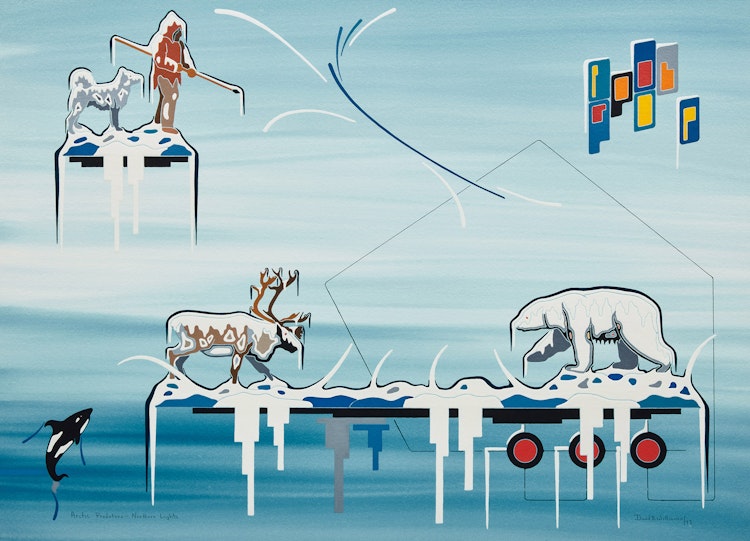 Artwork by David B. Williams, Arctic Predators - Northern Lights