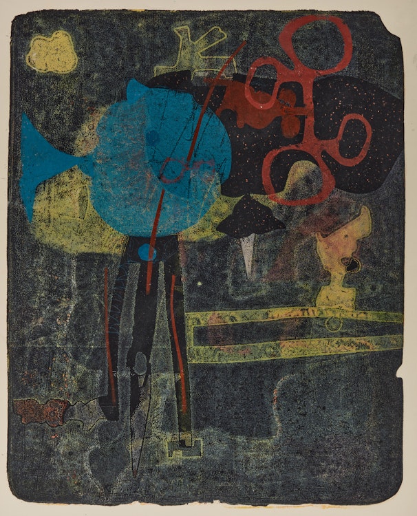 Artwork by Harold Barling Town, Untitled (Blue Fish)