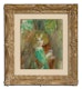 Thumbnail of Artwork by Laura Adeline Lyall Muntz, Young Girl with Flowers (Elaine)
