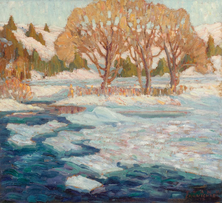 Artwork by Franklin Carmichael, Winter, 1916