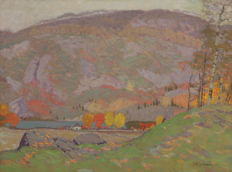 Artwork by James Edward Hervey MacDonald,  Laurentian Hillside, October 1914