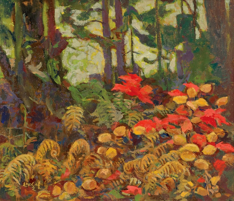 Artwork by Edwin Headley Holgate,  Autumn Tangle