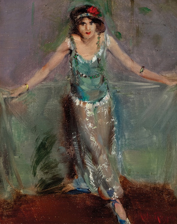 Artwork by John Wentworth Russell,  The Dancer