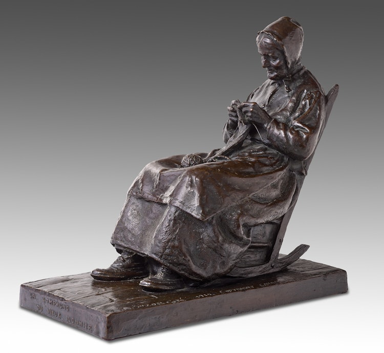 Artwork by Marc-Aurèle de Foy Suzor-Coté, La compagne du vieux pionnier canadien