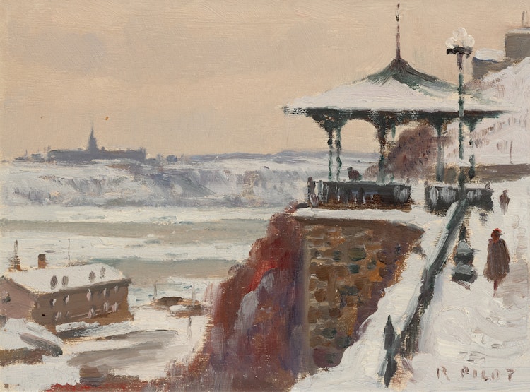 Artwork by Robert Wakeham Pilot, Dufferin Terrace, Winter