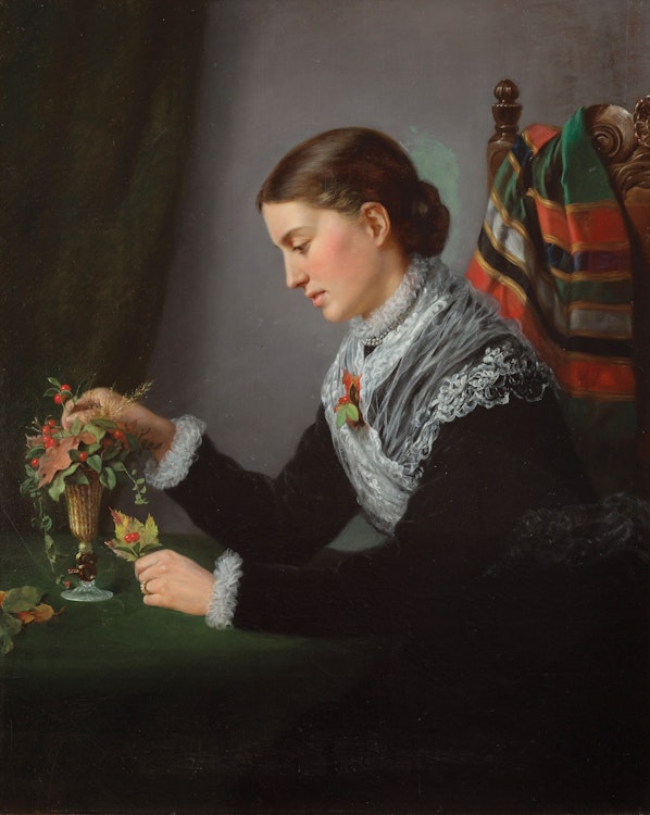 Artwork by Charlotte Mount Brock Schreiber,  Edith Quin (née Schreiber), circa 1880