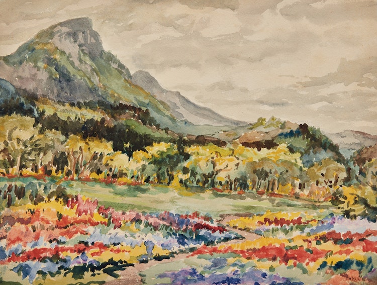 Artwork by Emily Carr,  Untitled (Mount Verstovia, Sitka, Alaska)