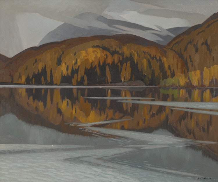 Artwork by Alfred Joseph Casson,  After Rain, Redmond Bay, Lake Baptiste