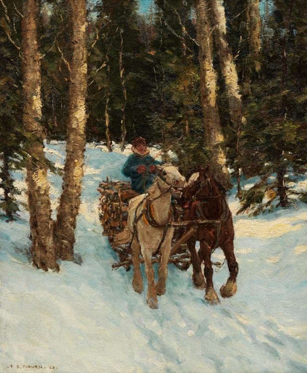 Artwork by Frederick Simpson Coburn, A Load of Wood