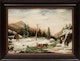Thumbnail of Artwork by (Manner of) Cornelius Krieghoff, Winter in Laval Mountains near Quebec; Blocked in the Snow