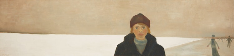 Artwork by Pierre Turgeon, Woman in Winter