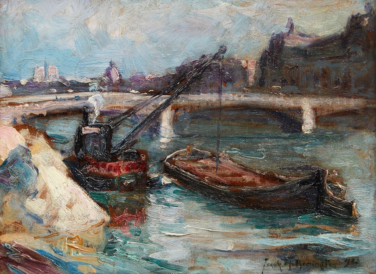 Artwork by Frank Milton Armington, Pont de Solférino, Paris