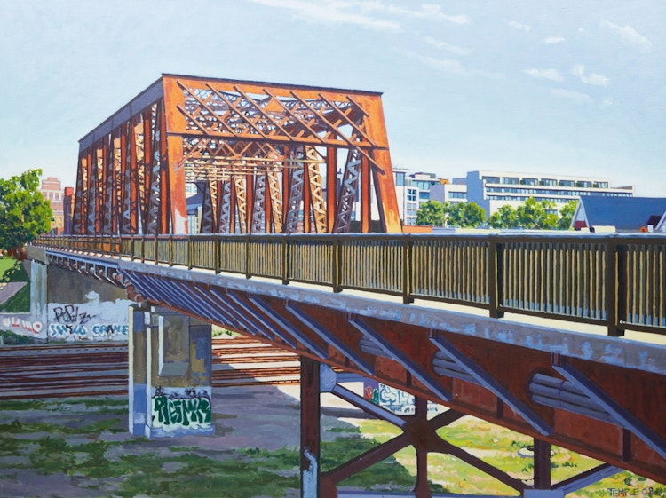 Artwork by Chris Temple,  Bathurst Bridge