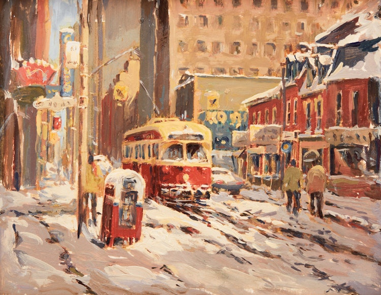 Artwork by Arto Yuzbasiyan, Study #5 (Toronto, Queen St. West)