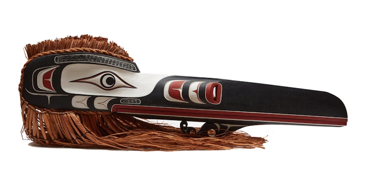 Artwork by Stan Hunt, Raven Mask
