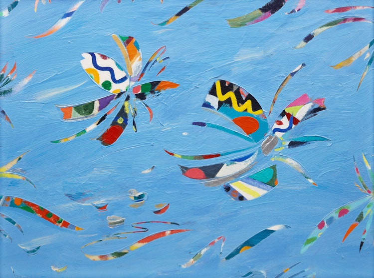 Artwork by Paul Fournier, Blue Breeze from Amazonas Series