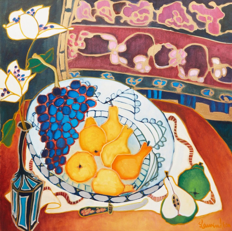 Artwork by Suzanne Laurendeau, Le plat des poires