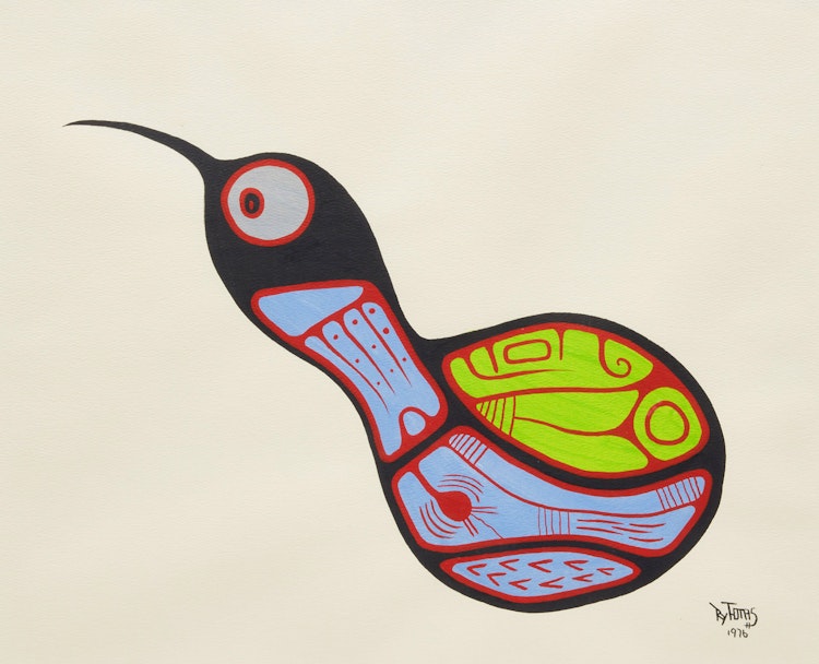 Artwork by Roy Thomas, Nesting Bird; Two Birds