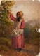 Thumbnail of Artwork by Charlotte Mount Brock Schreiber, Dancing Maiden; Young Girl Picking Flowers