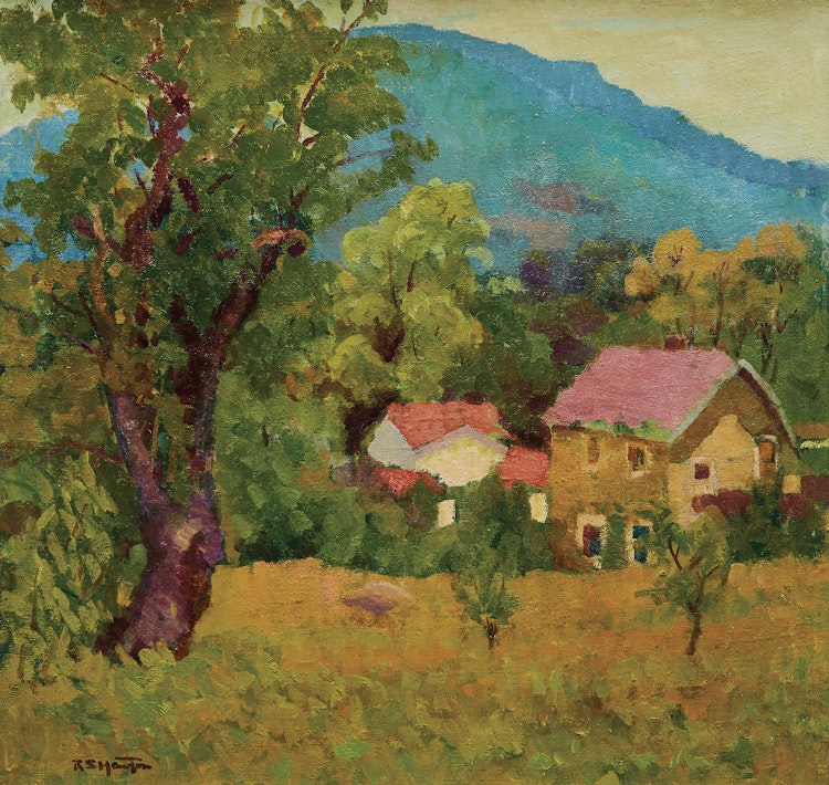 Artwork by Randolph Stanley Hewton, Summer Landscape