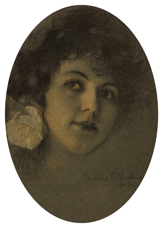 Artwork by Frederick Sproston Challener, Portrait of a Woman