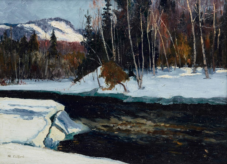 Artwork by Maurice Galbraith Cullen, Winter, The Caché River