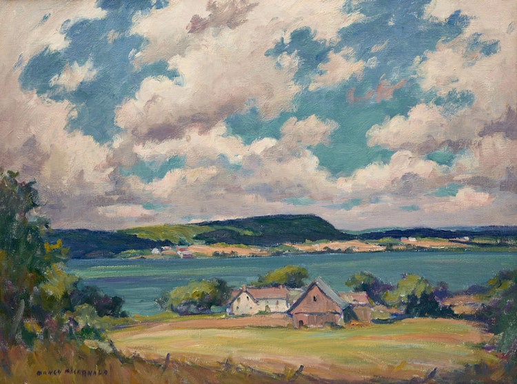 Artwork by Manly Edward MacDonald,  Home by the Bay