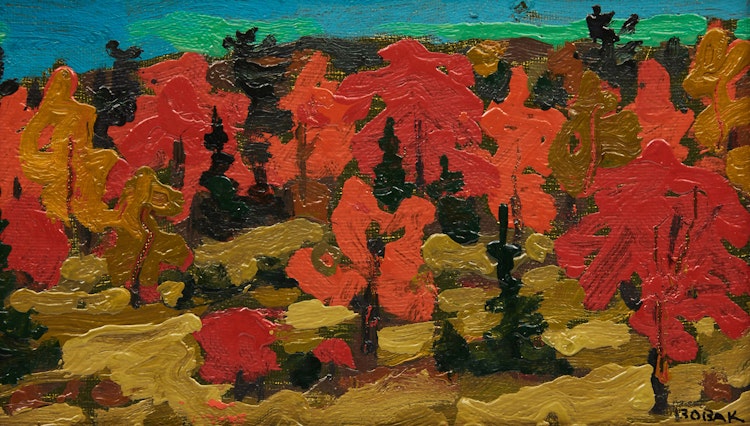 Artwork by Bruno Joseph Bobak, Mountain Road