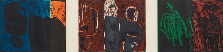 Artwork by Betty Roodish Goodwin, Untitled triptych
