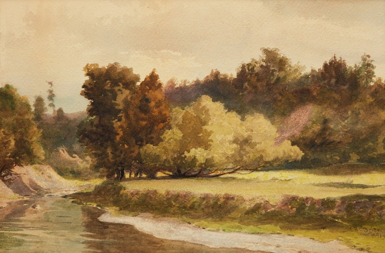 Artwork by Lucius Richard O'Brien,  Summer Stream