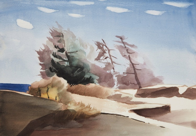 Artwork by Toni Onley, MacCoy Island, Georgian Bay, Ontario
