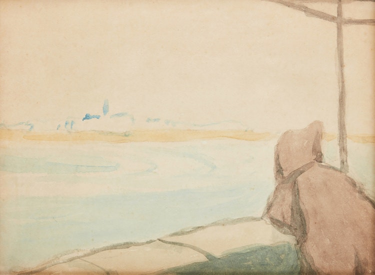 Artwork by James Wilson Morrice, The City of Sale Seen from Rabat, Morocco