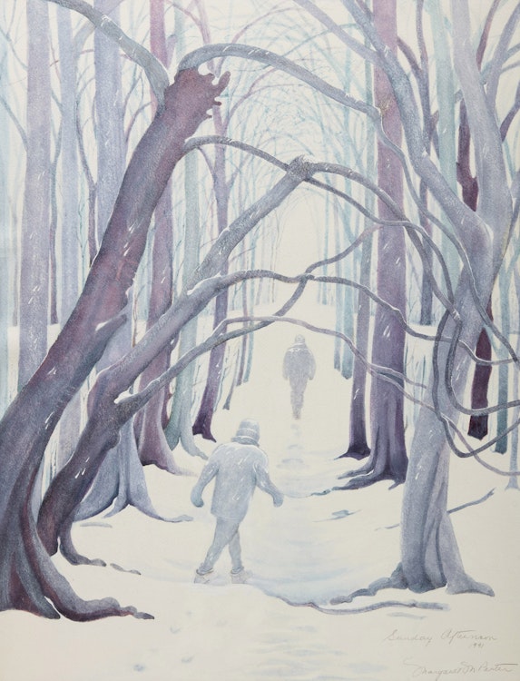 Artwork by Margaret M. Porter, Sunday Afternoon