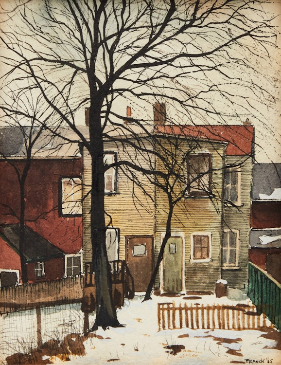 Artwork by Albert Jacques Franck, Behind Sword St.
