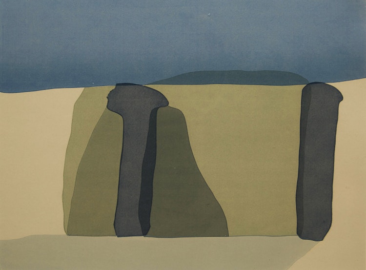 Artwork by Toni Onley, Still Land
