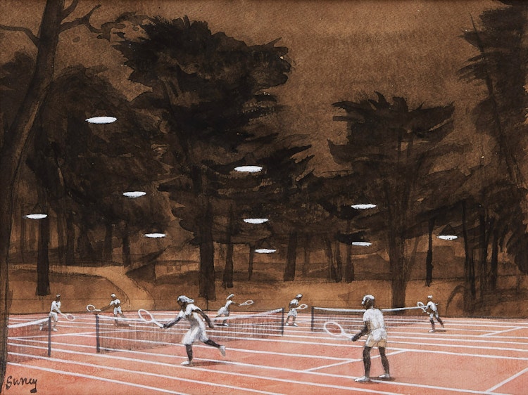 Artwork by Philip Henry Howard Surrey, Westmount Tennis Club