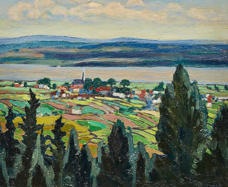 Artwork by Mary Evelyn Wrinch, The Valley of the St. Lawrence, St. Joachim